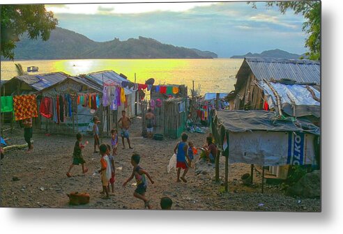 Fishing Village Metal Print featuring the photograph Life in the fishing village by Robert Bociaga