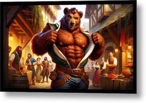 Bears Metal Print featuring the digital art Like What you See? by Shawn Dall