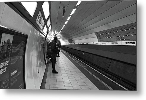 Liverpool Metal Print featuring the photograph LIVERPOOL. Lime Street Underground Station. by Lachlan Main