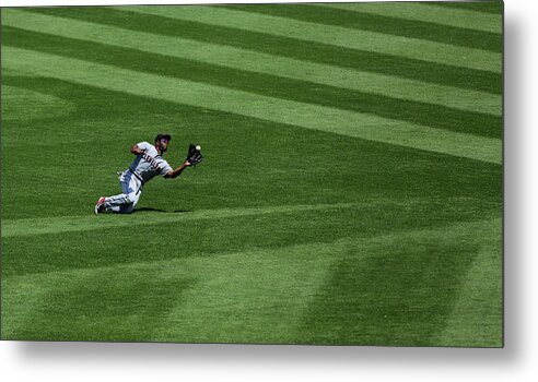 People Metal Print featuring the photograph Michael Bourn and Alex Gordon by Ed Zurga