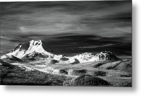 Lassen Metal Print featuring the photograph Mount Lassen and Chaos Crags in Invisible Light by Mike Lee