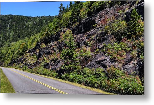 Landscape Metal Print featuring the photograph Mountain Drive by Allen Nice-Webb