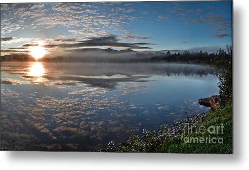 Sunrise Metal Print featuring the photograph New Hampshire Sunrise by Steve Brown