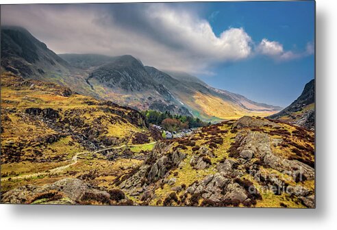 Cwm Idwal Metal Print featuring the photograph Ogwen Snowdonia Wales by Adrian Evans