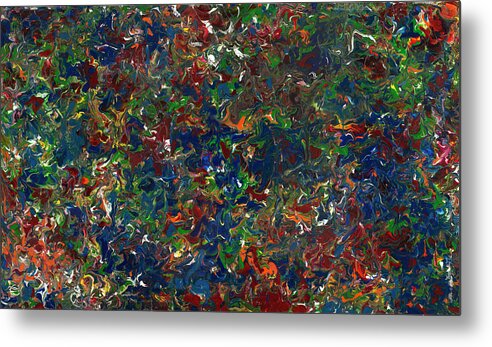 Abstract Metal Print featuring the painting Paint number 1 by James W Johnson