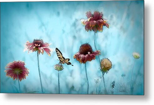 Garden Metal Print featuring the photograph Playing in the Garden by Shara Abel