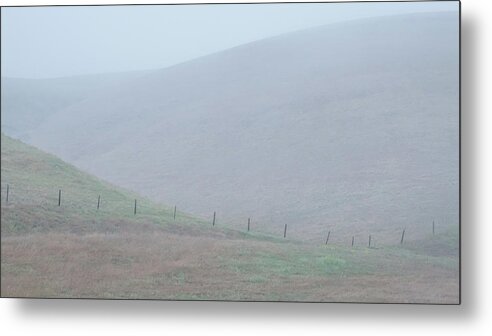 Fence Metal Print featuring the photograph Rolling Fence Line by Joseph Smith