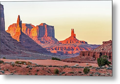 Arizona Metal Print featuring the photograph September 2022 Monument Valley Sunset by Alain Zarinelli