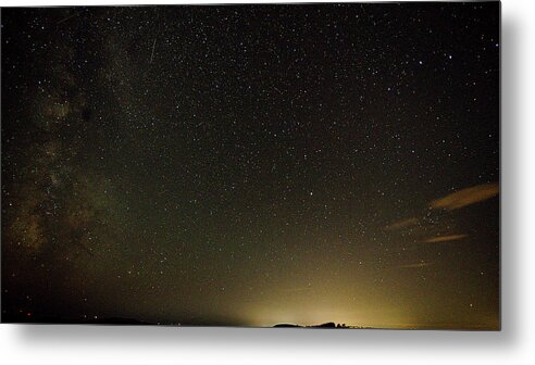 Milky Way Metal Print featuring the photograph Shooting stars by Christopher Maxum