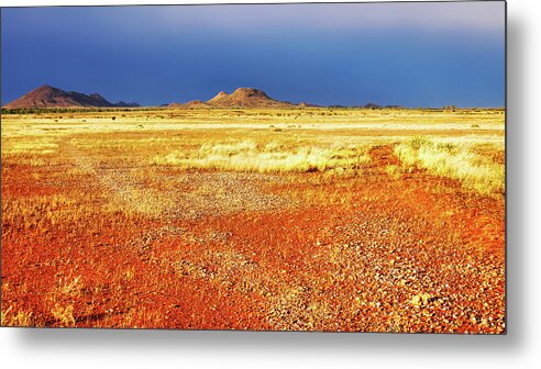 Vibrant Metal Print featuring the photograph Somewhere in the Outback, Central Australia by Lexa Harpell