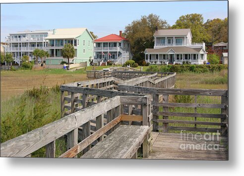 Southport North Carolina Metal Print featuring the photograph Southport NC Waterfront Houses 6774 by Jack Schultz