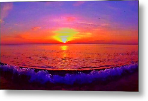 Sunrise Metal Print featuring the photograph Sunrise Beach 39 by Rip Read