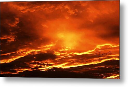 Sunset Photos Sunset Photography Sunsets Of Instagram Sunset Light Sunset Beauty Metal Print featuring the photograph Sunset Waves by Ruben Carrillo