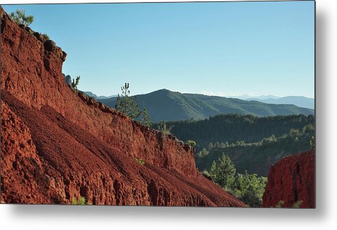 Red Lands Metal Print featuring the photograph The cradle of Humankind by Karine GADRE