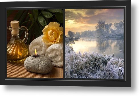 Winter Metal Print featuring the mixed media The Ins and Outs of Winter by Nancy Ayanna Wyatt
