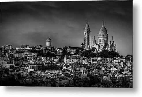 Blue Hour Metal Print featuring the photograph The Sacre Coeur by Serge Ramelli