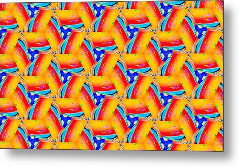 Seamless Tile Metal Print featuring the digital art Tile 0001 by Manny Lorenzo