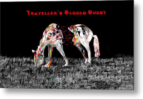 Southern History Metal Print featuring the digital art Travellers Bloody Ghost by Joe Paradis