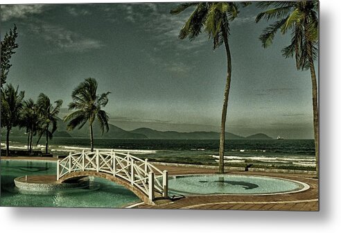 Landscape Metal Print featuring the photograph View from the resort by Robert Bociaga