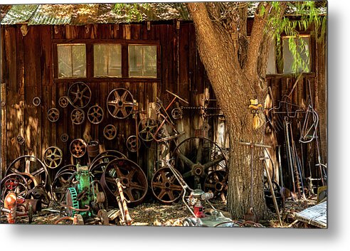  Metal Print featuring the photograph Wall of Wheels by Al Judge