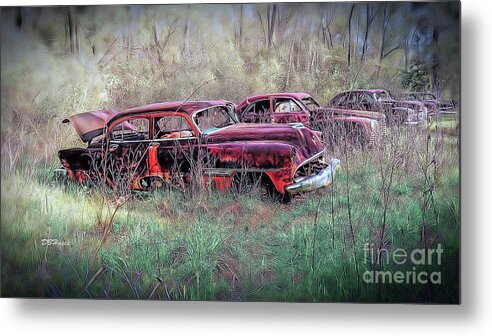 Cars Metal Print featuring the photograph Wasting Away by DB Hayes