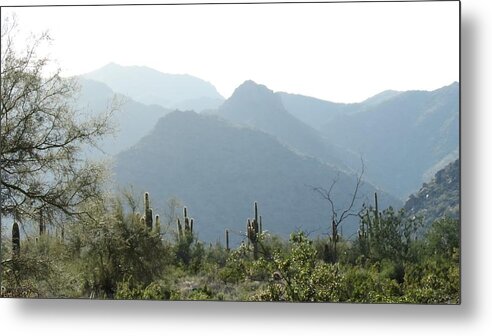 White Tank Mountain Metal Print featuring the photograph White Tank Mountain by Bill Tomsa