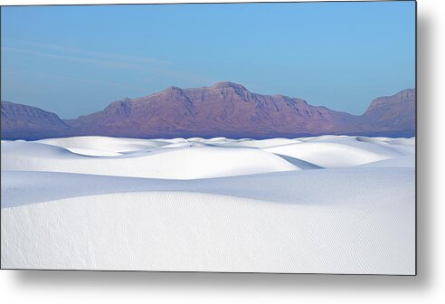 White Sands Metal Print featuring the photograph White Waves Rolling, White Sands by Alexander Kunz