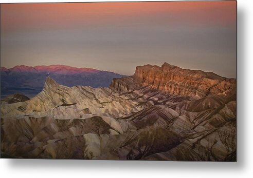 Death Valley Sunrise Metal Print featuring the photograph Zabriskie Sunrise by Rebecca Herranen