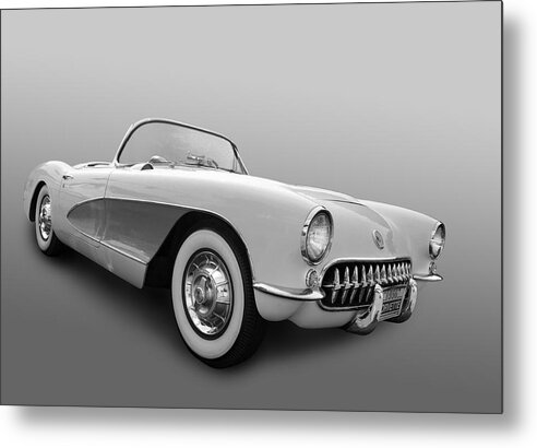 Chevy Metal Print featuring the photograph 1956 Corvette by Bill Dutting