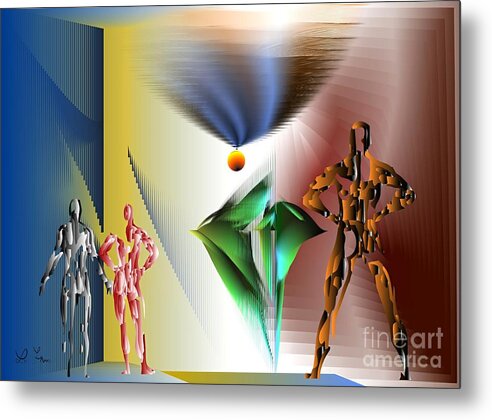 Better Future Metal Print featuring the digital art Better Future by Leo Symon