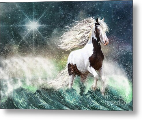 Gypsy Cob Metal Print featuring the digital art Drifting with the Tides by Trudi Simmonds
