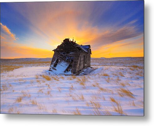 Old Metal Print featuring the photograph Glowing Winter by Kadek Susanto