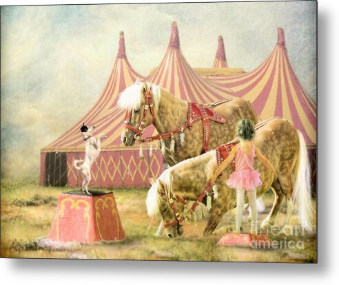 Circus Metal Print featuring the digital art Last Minute Rehearsal by Trudi Simmonds