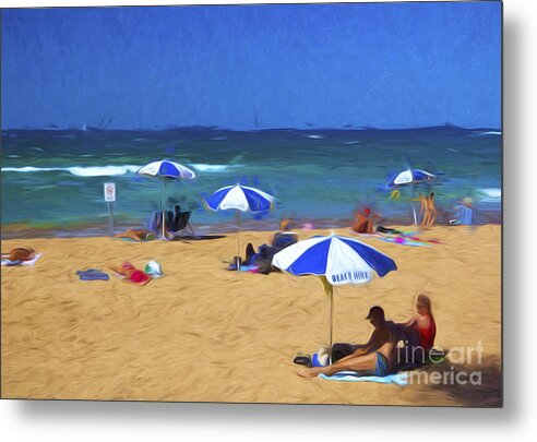 Beach Metal Print featuring the photograph Manly Beach by Sheila Smart Fine Art Photography