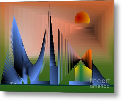 Next Metal Print featuring the digital art Next Time Sunset by Leo Symon
