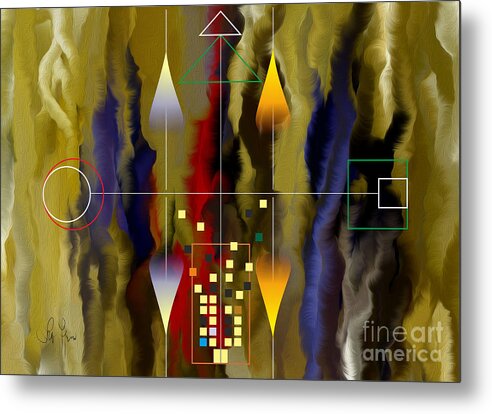 Soul Metal Print featuring the digital art Souls Of The City by Leo Symon