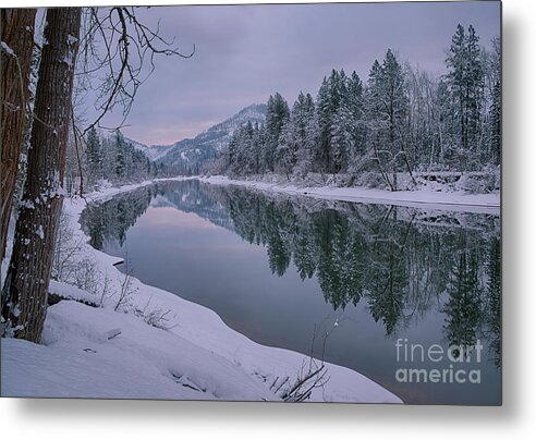 Coeur D' Alene River Metal Print featuring the photograph Coeur d Alene River Reflections by Idaho Scenic Images Linda Lantzy