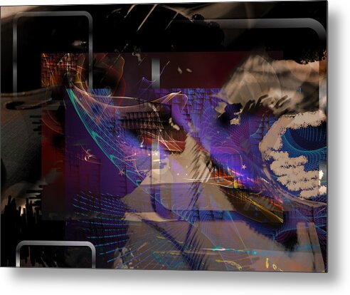 Abstract Metal Print featuring the digital art Intensive Variable by Art Di