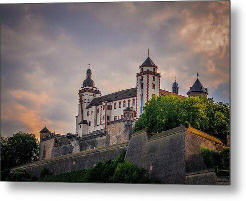 Landscape Metal Print featuring the photograph Marienberg Festung Germany by Gerlinde Keating