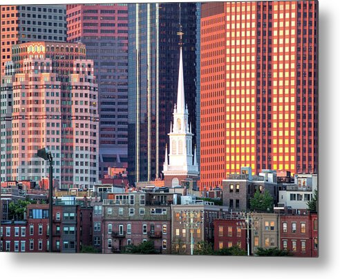 Boston Metal Print featuring the photograph North Church Steeple by Susan Cole Kelly