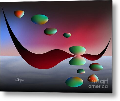 Live Metal Print featuring the digital art Parallel Lives by Leo Symon