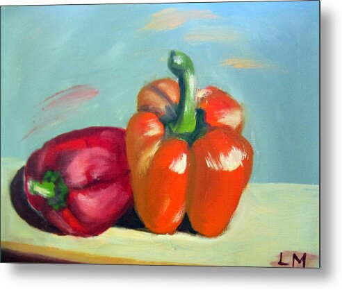 Vegetables Metal Print featuring the painting Two Is Company by Lia Marsman