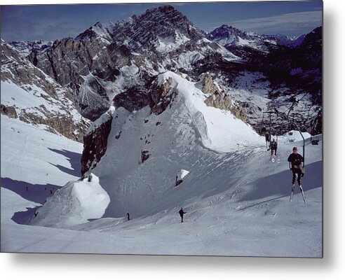People Metal Print featuring the photograph Cortina Dampezzo #2 by Slim Aarons