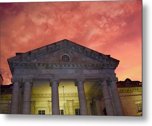 Dc Metal Print featuring the photograph Sunset@Memorial Continental Hall by Bnte Creations