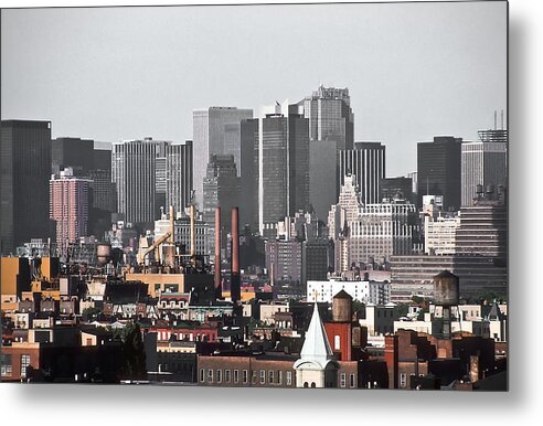 Midtown Manhattan Metal Print featuring the photograph Midtown Manhattan 1978 by Kellice Swaggerty