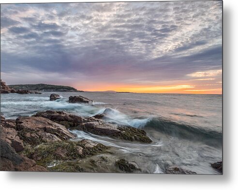 Acadia National Park Metal Print featuring the photograph Morning Splash by Jon Glaser