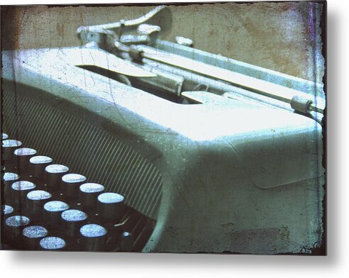 Olivetti Typewriter Metal Print featuring the photograph 1952 Olivetti Typewriter by Georgia Clare