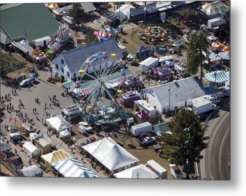 America Metal Print featuring the photograph Fryeburg Fair, Maine Me #2 by Dave Cleaveland