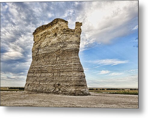 August 2014 Metal Print featuring the photograph Monument Rocks - Chalk Pyramids #20 by Bill Kesler