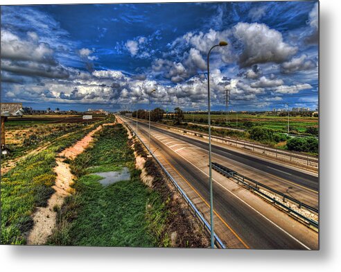 Landscape Metal Print featuring the photograph a majestic springtime in Israel by Ron Shoshani